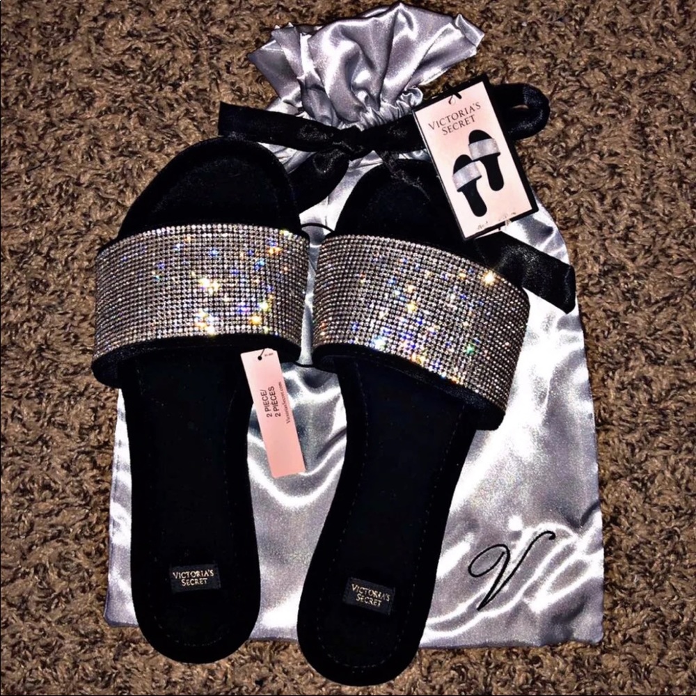 New Victorias Secret Rhinestone Slides
